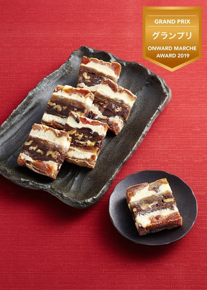 オンワードマルシェ「干柿と胡桃と無花果のミルフィーユ」