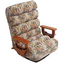 ジャカード織り肘掛け付き回転座椅子