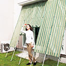 巻き上げができる洋風たてす