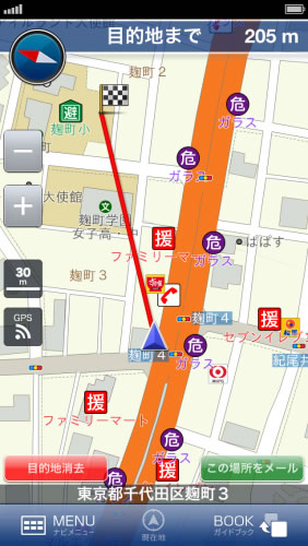 ���ꂢ�`���炩�Ȓn�}�\���I