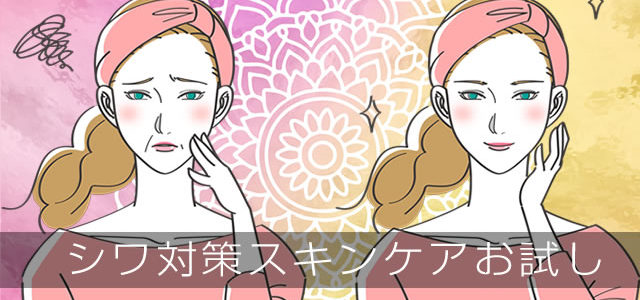 シワ対策のスキンケア お試し化粧品