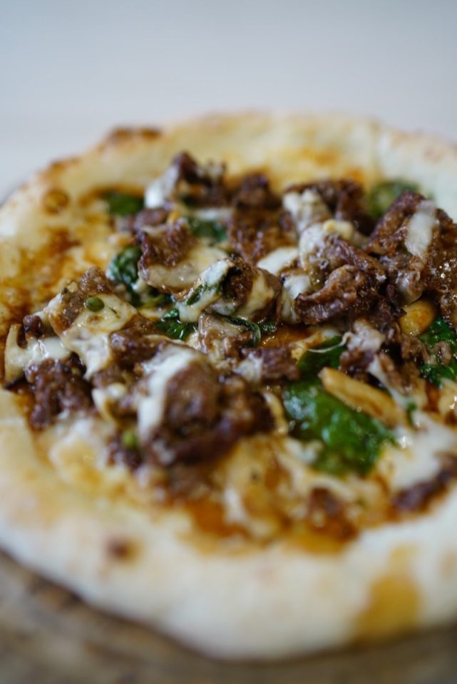 森山ナポリ「和牛照り焼きピザセット」