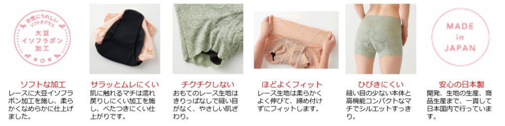 【グンゼ】る吸水サニタリーショーツ「cherish moon」