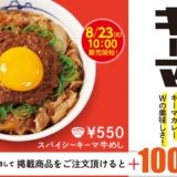 松屋「スパイシーキーマ牛めし」