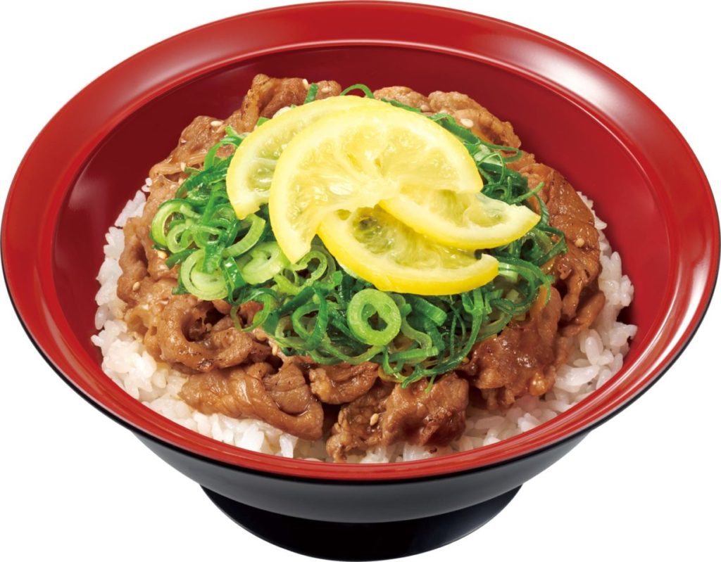 すき家「ねぎ塩レモン牛丼」