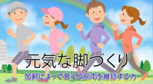 高齢者の足の衰えや筋力低下