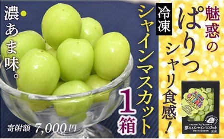 山形県最上町のふるさと納税シャインマスカット瞬間冷凍（寄附金額7,000円）