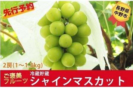 長野県中野市のふるさと納税シャインマスカット（寄附金額75,000円）