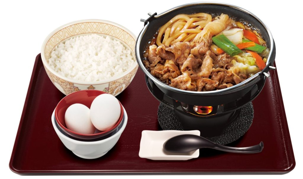 すき家の「牛すき鍋定食」!「牛・麻辣火鍋定食」