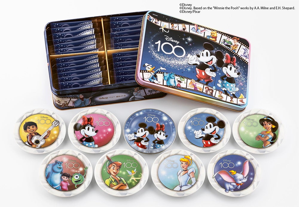 東京ばな奈「ディズニー100/ショコラサンド「見ぃつけたっ」 スペシャル缶」