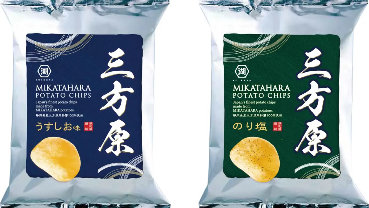 湖池屋「三方原ポテトチップス うすしお味／のり塩」