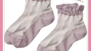 【セシール】「華やぎシアーソックス」