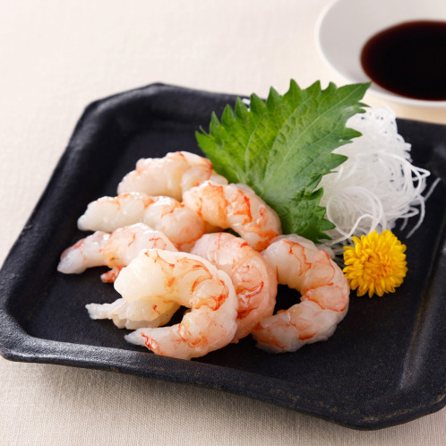 お刺身でも食べられる天然赤えび（むき身）