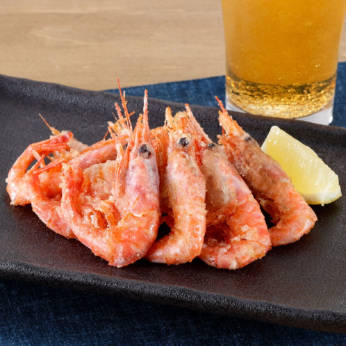 石川＜アワ・フーズ＞　殻ごと食べられる！　甘海老の唐揚げ